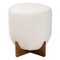 Baxton Studio Fisk Japandi Cream Boucle Fabric and Walnut Brown Finished Wood Ottoman Footstool 233-13324-ZORO - alternate 3